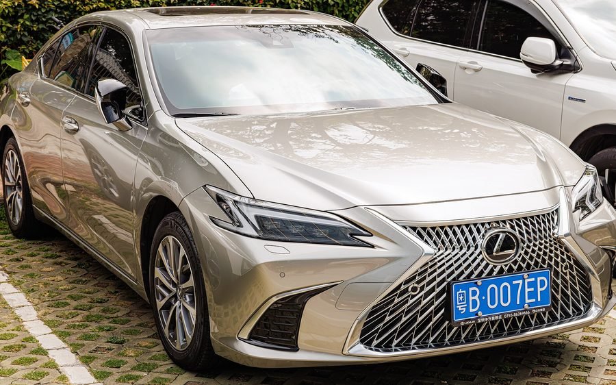 2021 Lexus ES 350 Premier in Champagne Gold, photo 1 of 4